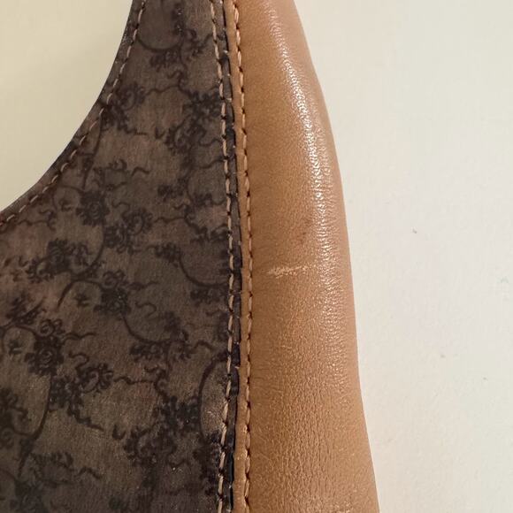 Icon Los Angeles Vintage Leather Geisha Painted Shoulder Bag Purse - Picture 5 of 11